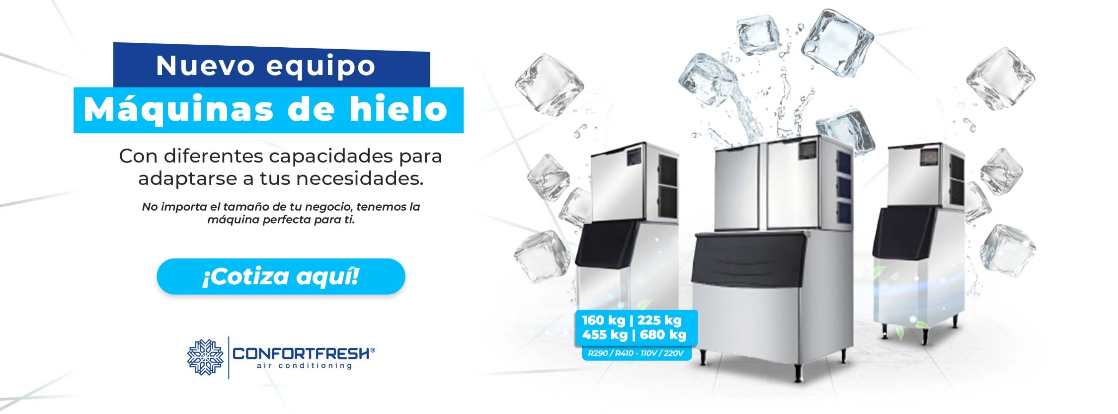 Banner de las maquinas de hielo